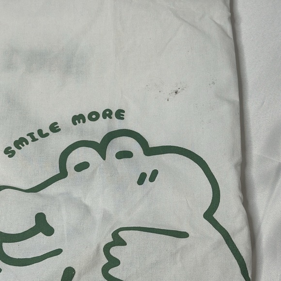 🐼 3/$25 moshi moshi SMILE canvas alligator tote - Picture 4 of 4